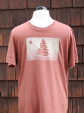 1901 Maine Flag Distressed Unisex T-Shirt - Three Colors